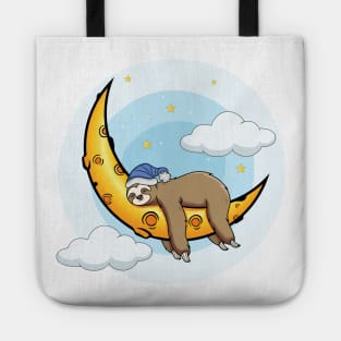 funny sleep sloth illustration - humour gift for brothers Tote