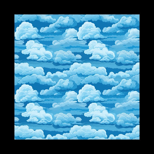 Dreamy Skies: Pastel Cloudscape Pattern by star trek fanart and more