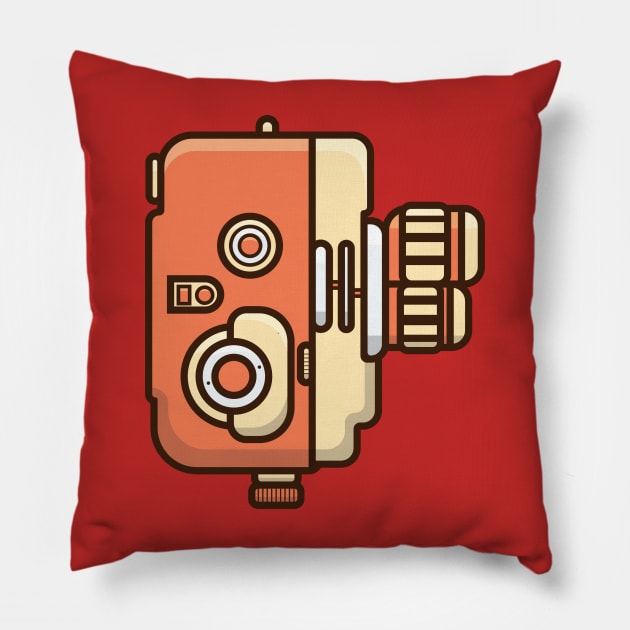 Vintage Camera Design Pillow by AlviStudio