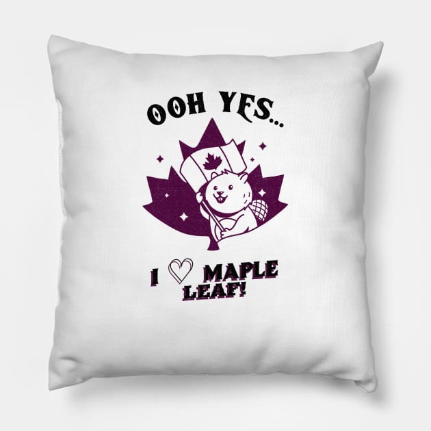 Love the maple leaf Pillow by JiggyChimp