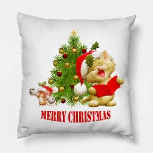 christmas cat Pillow