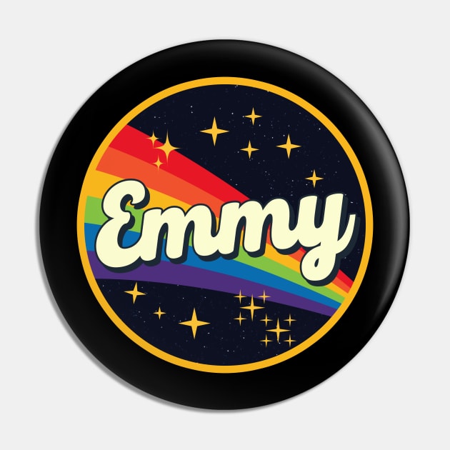 Emmy // Rainbow In Space Vintage Style Pin by LMW Art