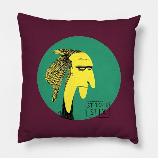 Stitchie Stix Pillow by EgoBazaar