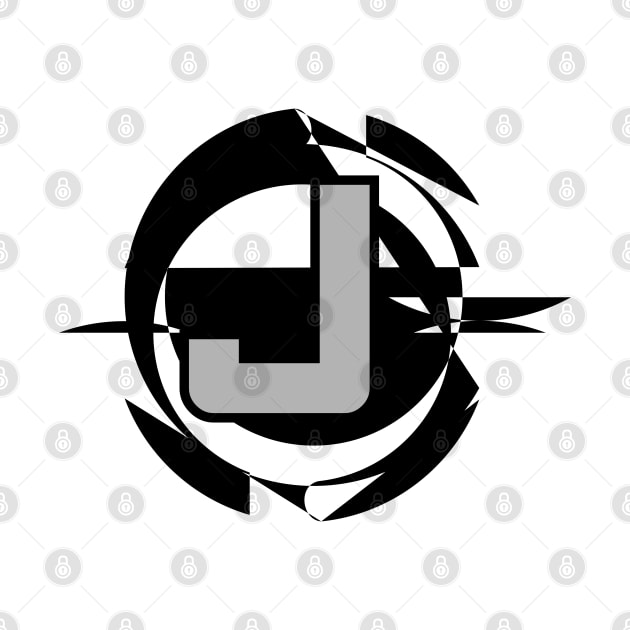 Futuristic Modern Letter J by DepicSpirit