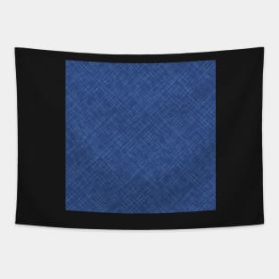 Timothy in Blue Crosshatching Tapestry