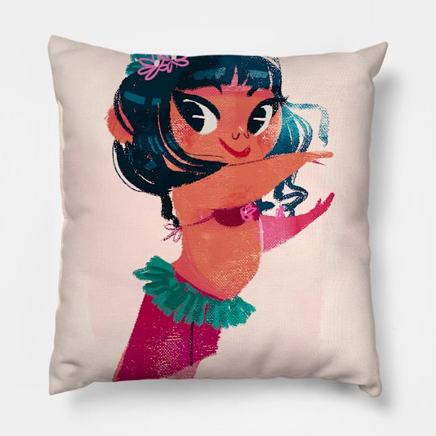 DANCER Pillow by ColorMeowStudio