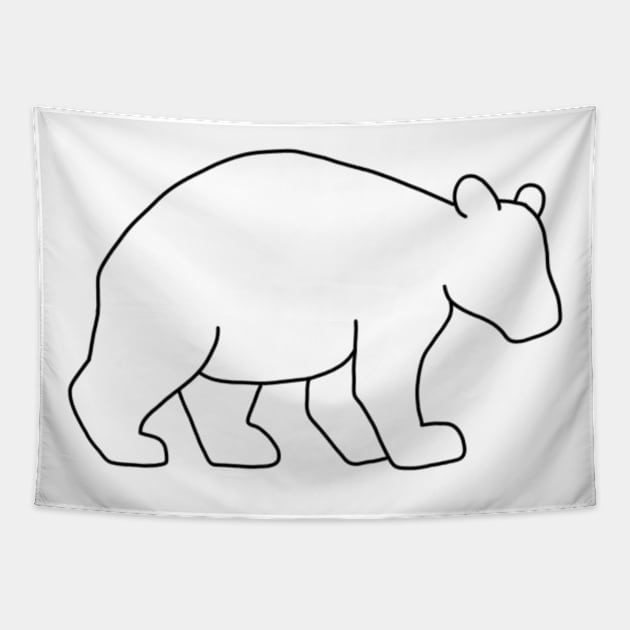 bear Tapestry by Minimalist Co.