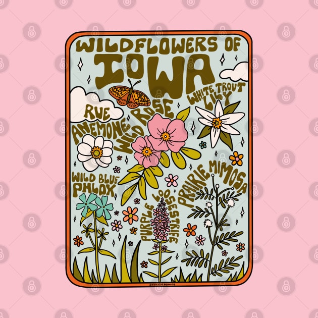 Iowa Wildflowers by Doodle by Meg