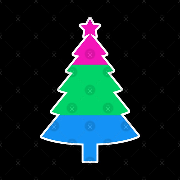 Christmas Tree LGBT Flag Polysexual by aaallsmiles