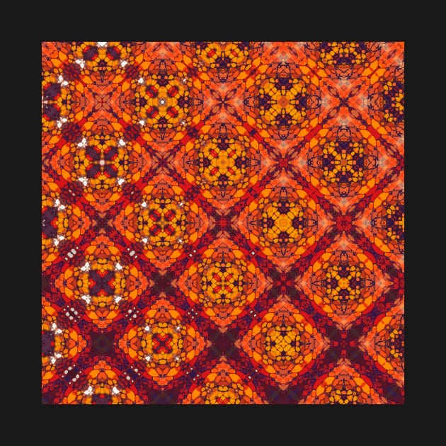 Transitioning Diamond Pattern in Red, Orange and Yellow - WelshDesignsTP005 by WelshDesigns