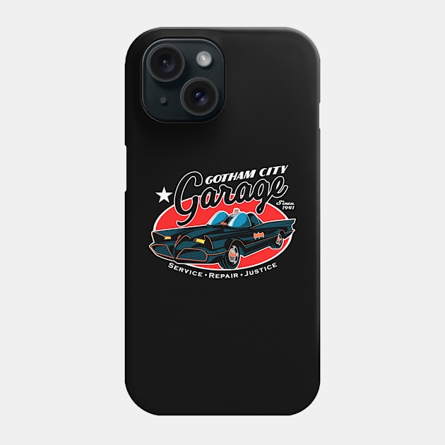 Gotham Garage (Black Print) Phone Case by Nerdology