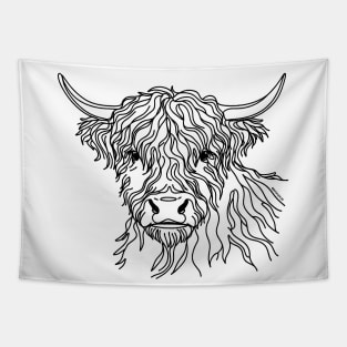 Hairy Coo Doodle Tapestry