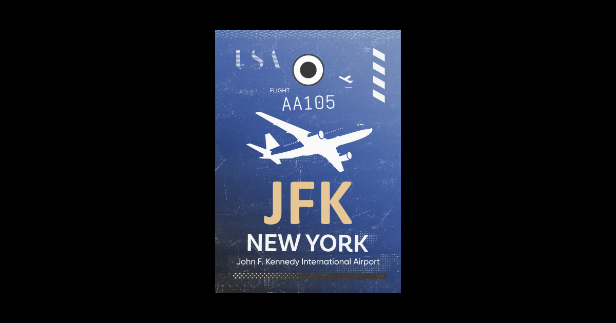 JFK NEW YORK Airport code Airport Code Phone Case TeePublic