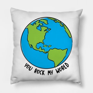 Geology Pun You Rock My World Pillow