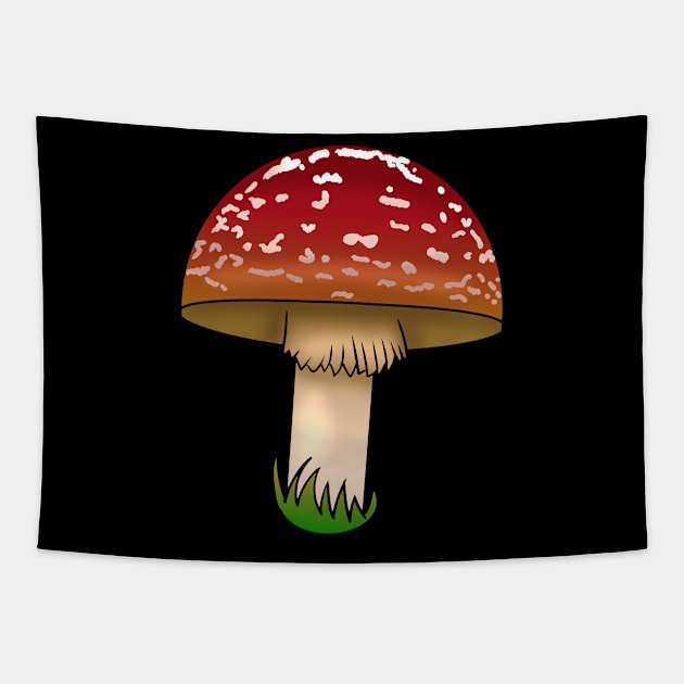 Red Mushroom Tapestry by TheQueerPotato