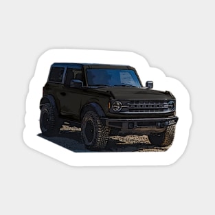 2021 Carbonized Gray Ford Bronco 2 Door Magnet