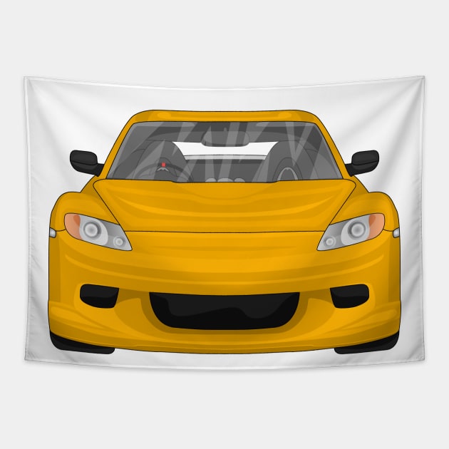 RX8 GOLD Tapestry by VENZ0LIC