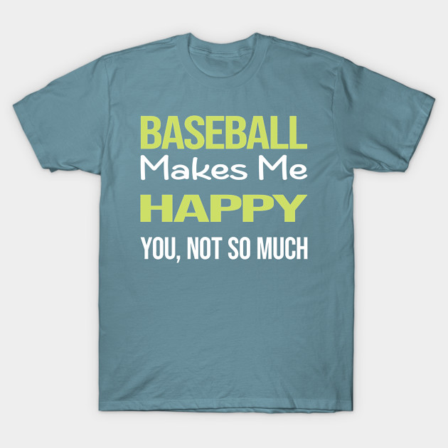 Discover Funny Happy Baseball - Baseball - T-Shirt