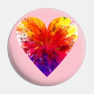 Colorful Prismatic Chromatic Rainbow Gem Ruby Pin