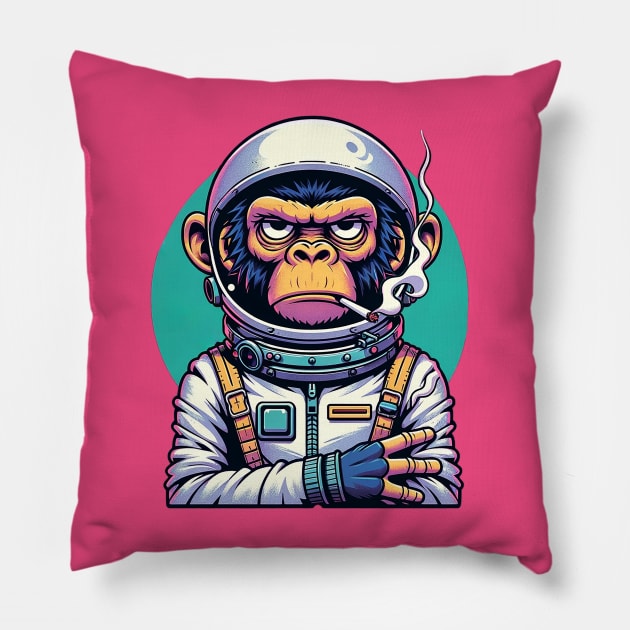 Space Chimp Pillow by Spagoo