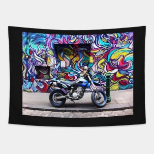 Hosier Lane Graffiti and motor bike Tapestry