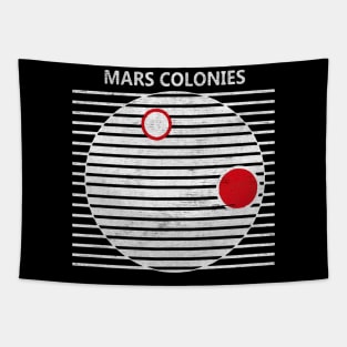 Total Recall Mars Colonies Tapestry