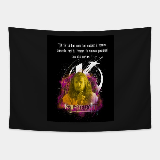 Hey you over there with your horned helmet, introduce your wife to me, you'll know why you have horns! Tapestry by Panthox