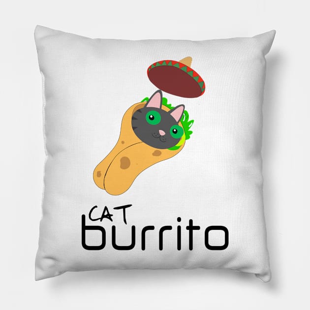 cat burrito Pillow by jaml-12