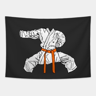 Martial Arts: Katate Gi Orange Belt Tapestry