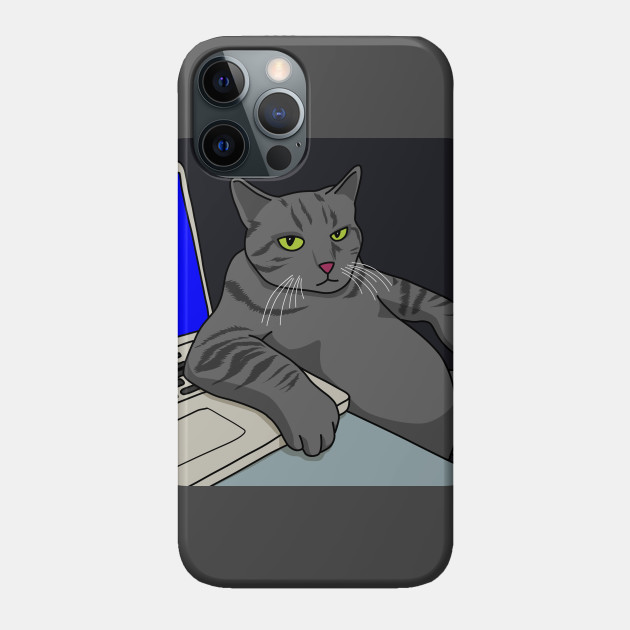Who The Boss - Funny Cats - Phone Case