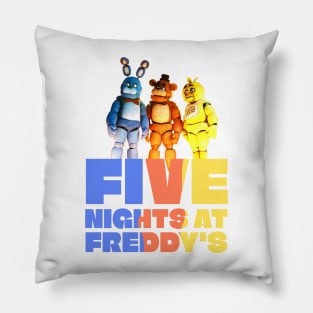 five nights at freddy's movie 2023 Josh Hutcherson graphic design Pillow