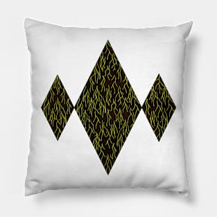 Earthen Scales, Golden Streams Pillow