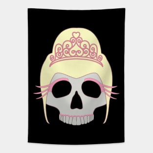 Prom Queen Skull Tapestry