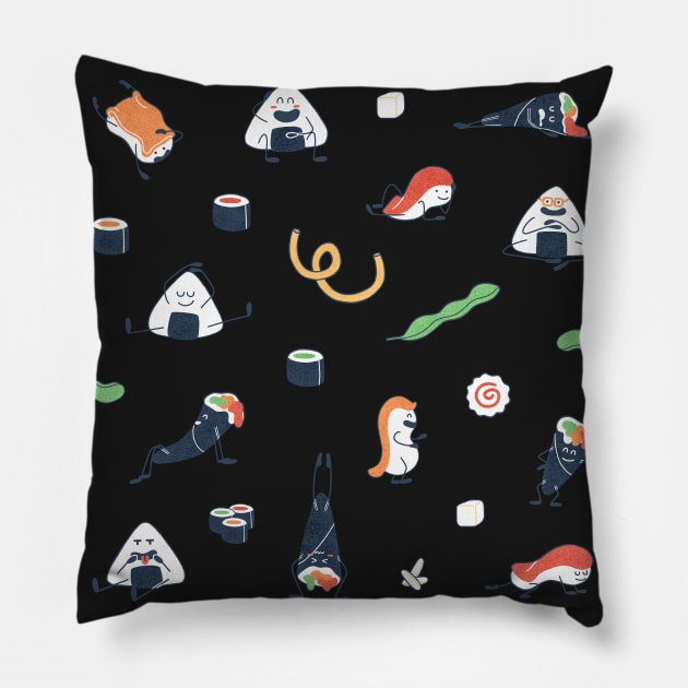 Set of funny Sushi Pillow by Karla-Kiky