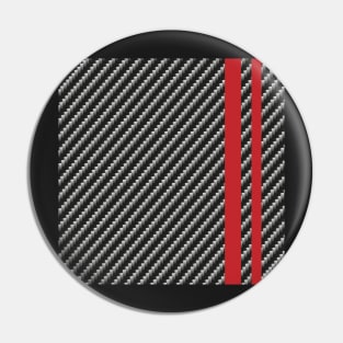 Carbon race car Pin