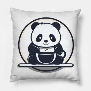 Panda Coffee: Caffeine and Cuteness Pillow