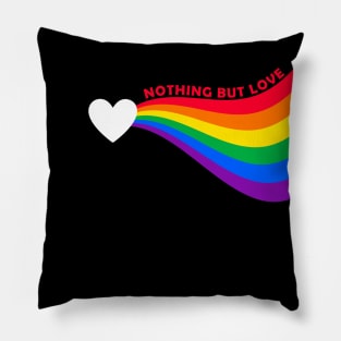 Rainbow Pride Cute Love Heart Pillow