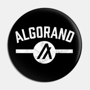 Algorand ALGO Crypto Vintage Athletic Pin