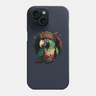 parrot pirate Phone Case