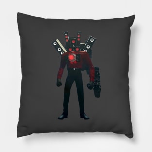 I Heart Titan Speakerman I Love Skibidi Toilet Pillow