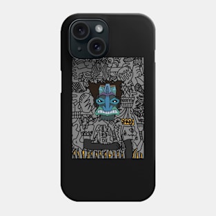 Embrace the Aloha Spirit with Teheiura NFT - A Male Character in Hawaiian Mask Phone Case