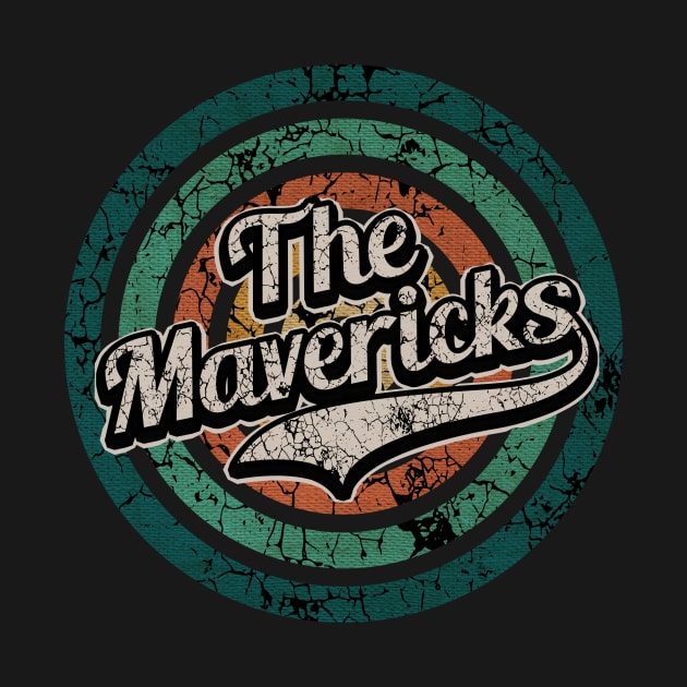 The Mavericks // Retro Circle Crack Vintage by People Mask