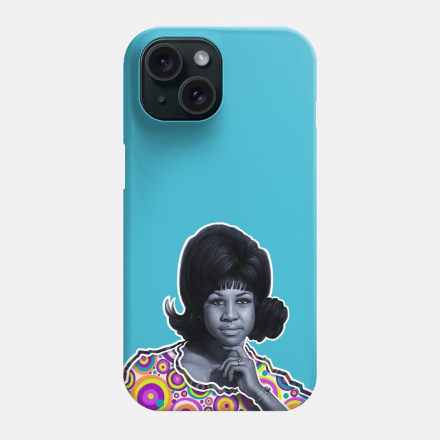 Aretha - Queen of Soul Phone Case by AndreKoeks