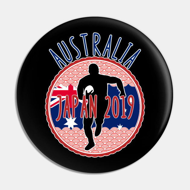 Australia Rugby Japan 2019 World Logo Rugby World Cup Pin Teepublic
