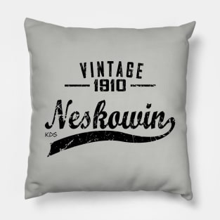 Neskowin, Oregon Vintage Dark Pillow