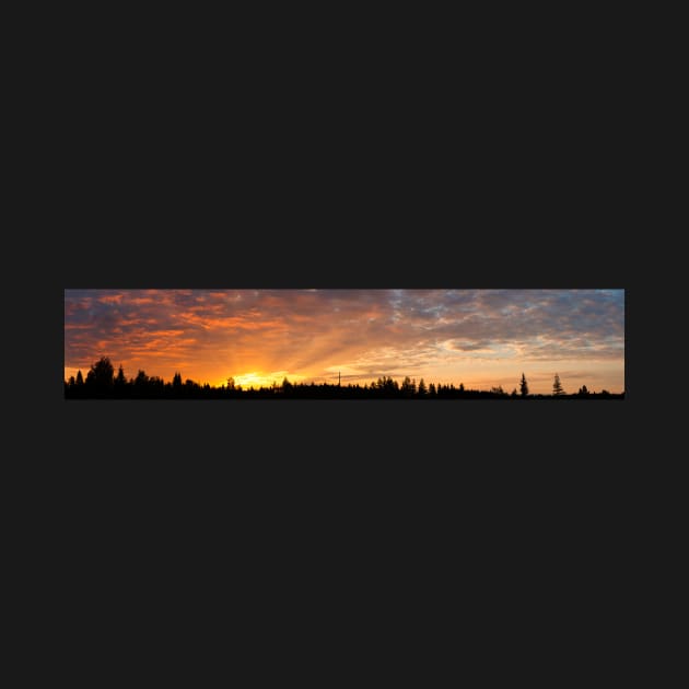 Cloudscape panorama of sunrise by Juhku