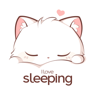 Cat I love sleeping T-Shirt