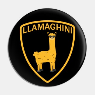 Cool Llamaghini Design Pin