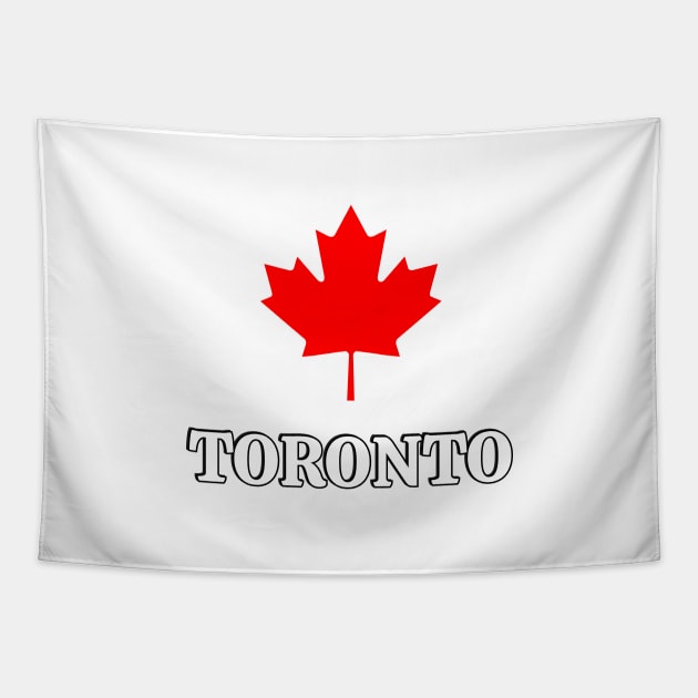 Toronto CANADA maple leaf Tapestry by brightnomad