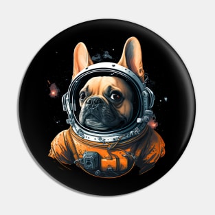 French Bulldog Astronaut Pin
